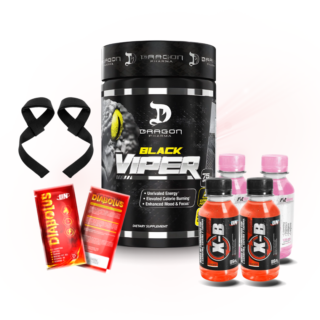 BLACK VIPER 90 Cápsulas Dragon Pharma- Quema Grasa