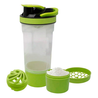 SHAKER DE GYM + compartimiento 500ml