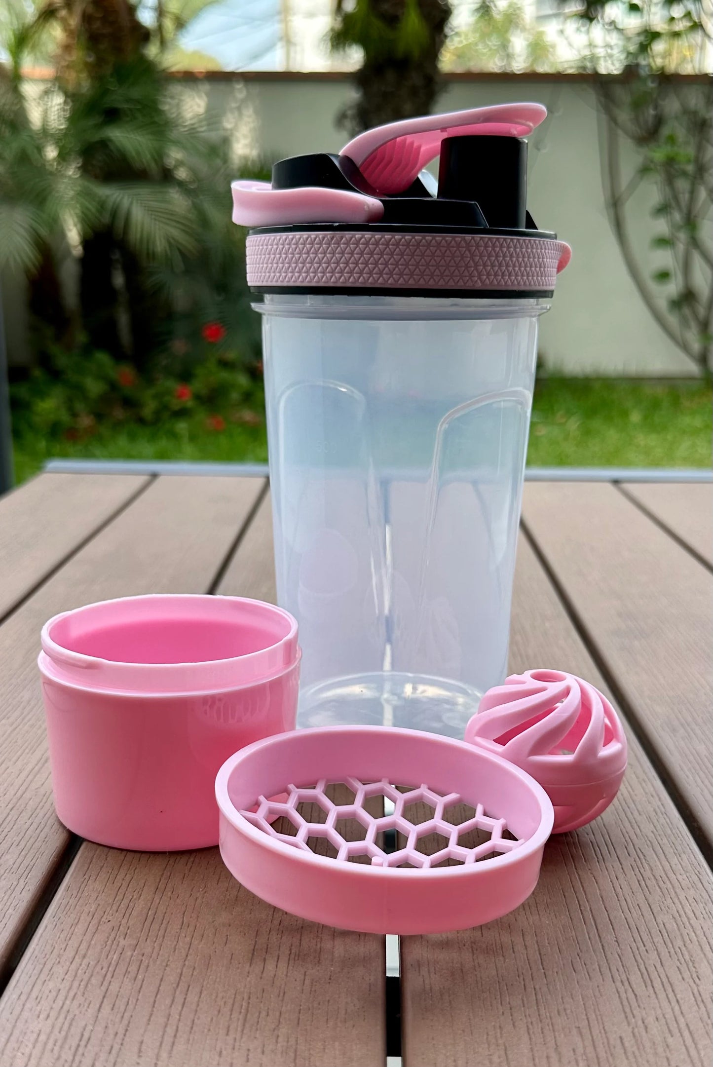 SHAKER DE GYM + compartimiento 500ml