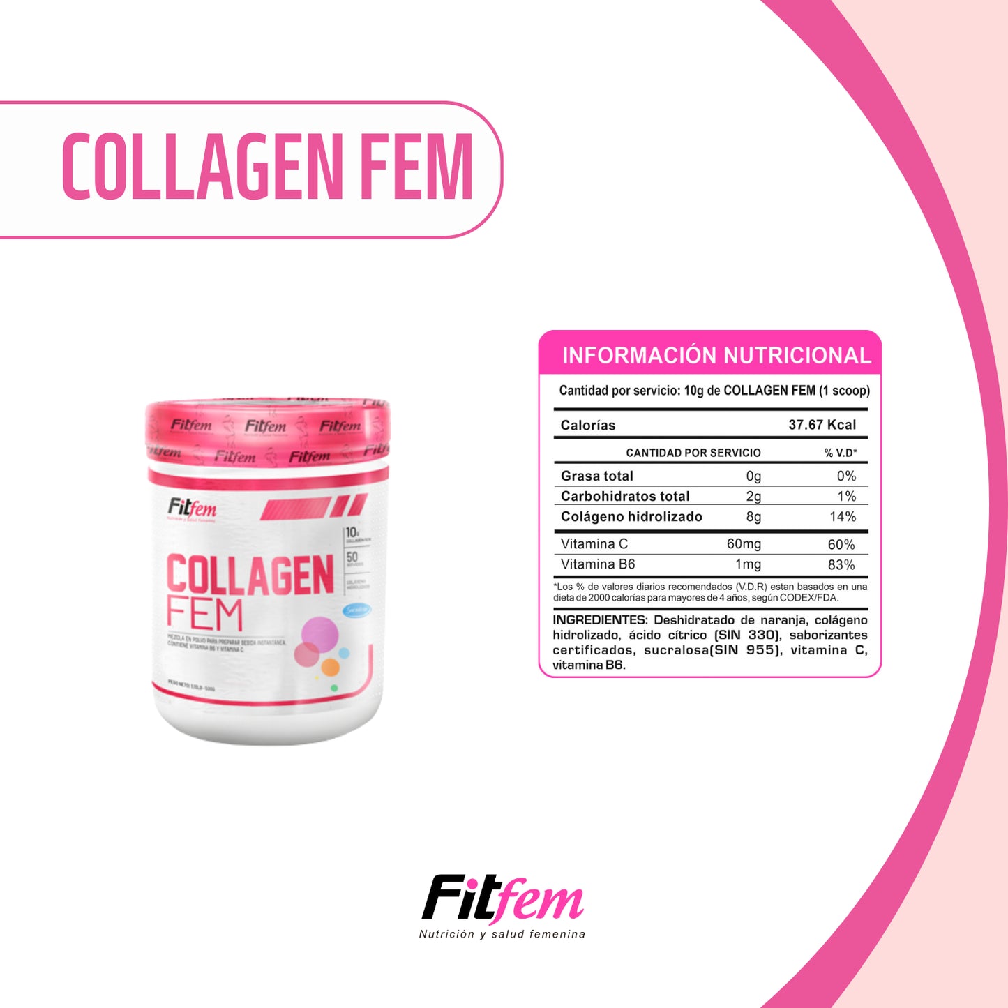 COLLAGEN FIT FEM 500G
