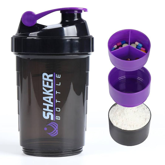 SHAKER BOTTLE  + compartimiento 500ml