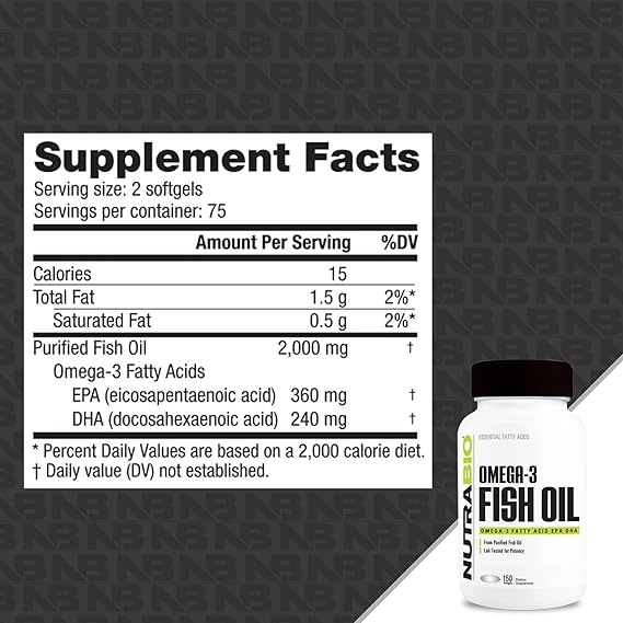 OMEGA 3 FISH OIL NUTRABIO
