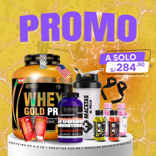 🚨PROMO FALLO🚨WHEY GOLD PRO 6.6LB + CREATINA ULTIMATE NUTRITION 300G