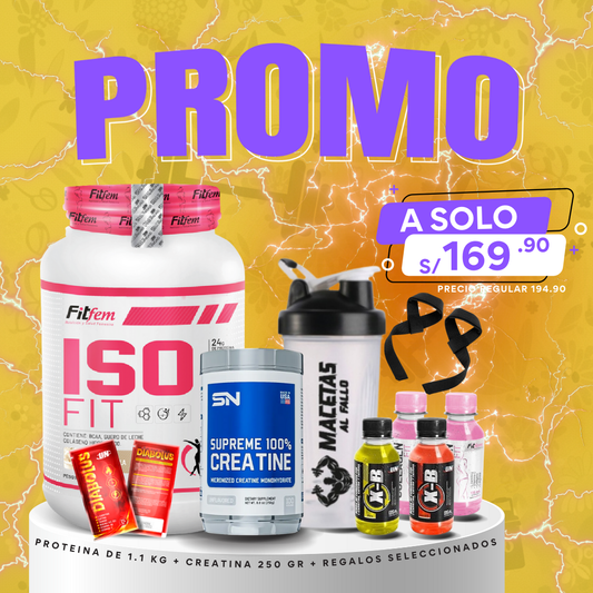 🚨PROMO FALLO🚨 ISO FIT 1.1KG + SUPREME 100% CREATINA 250GR