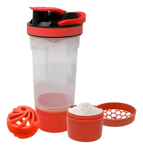 SHAKER DE GYM + compartimiento 500ml
