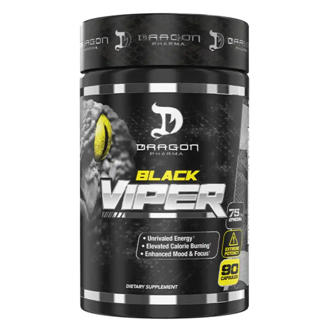 BLACK VIPER 90 Cápsulas Dragon Pharma- Quema Grasa