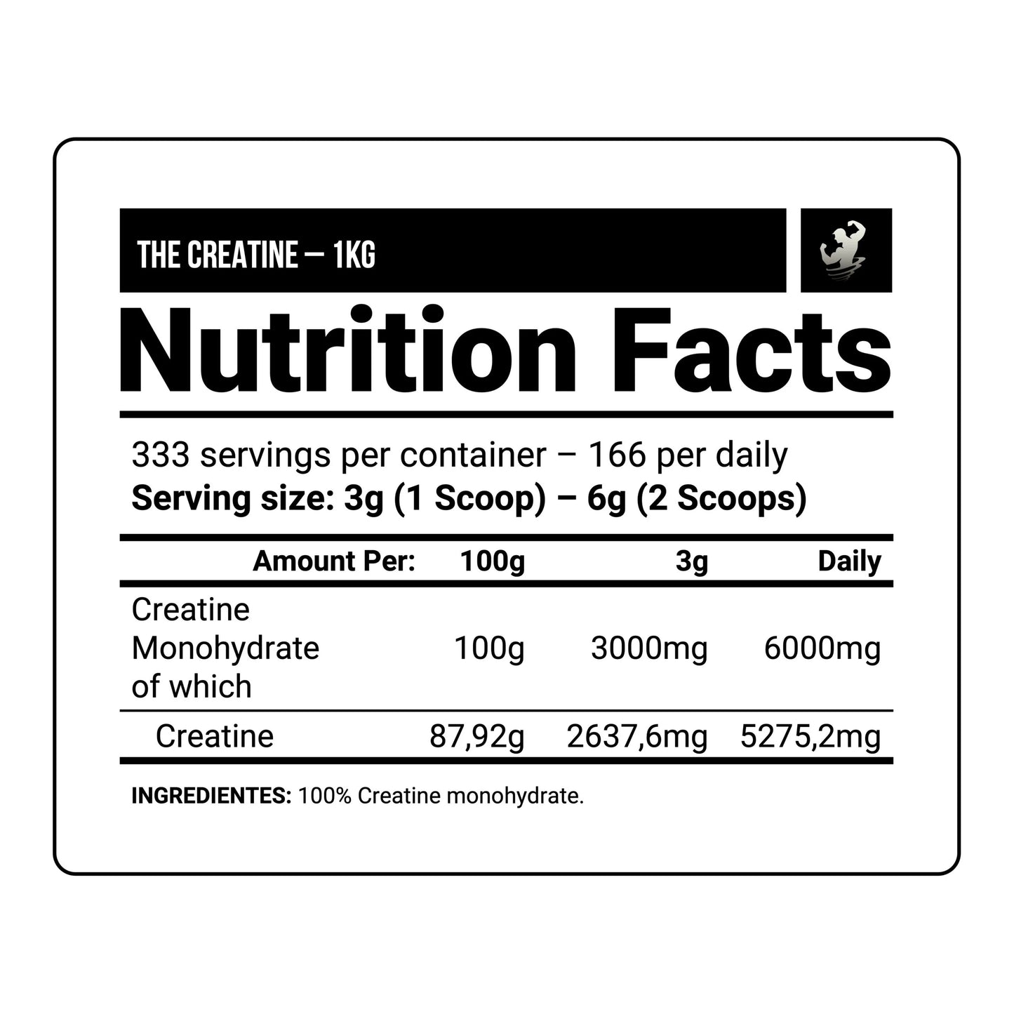 CREATINA MONOHIDRATADA DORIAN YATES 300G
